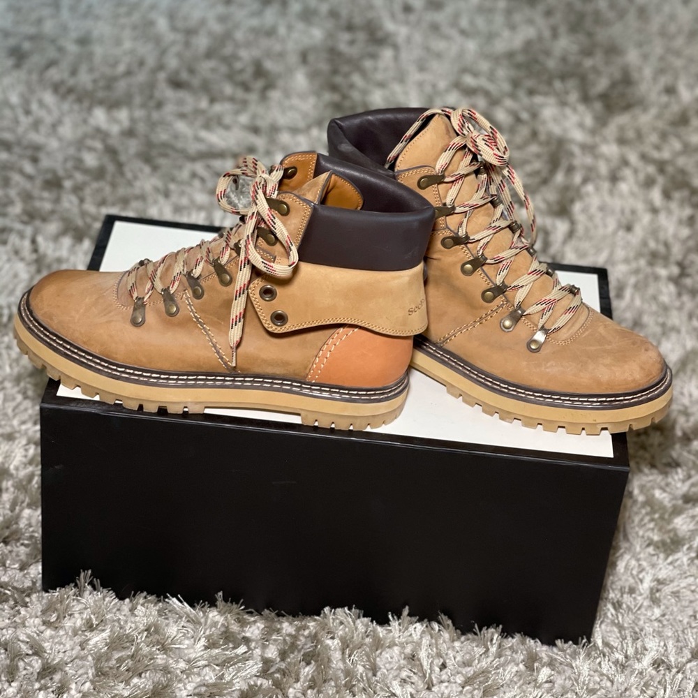 See By Chloé Eileen Leather And Suede Hiking Boots